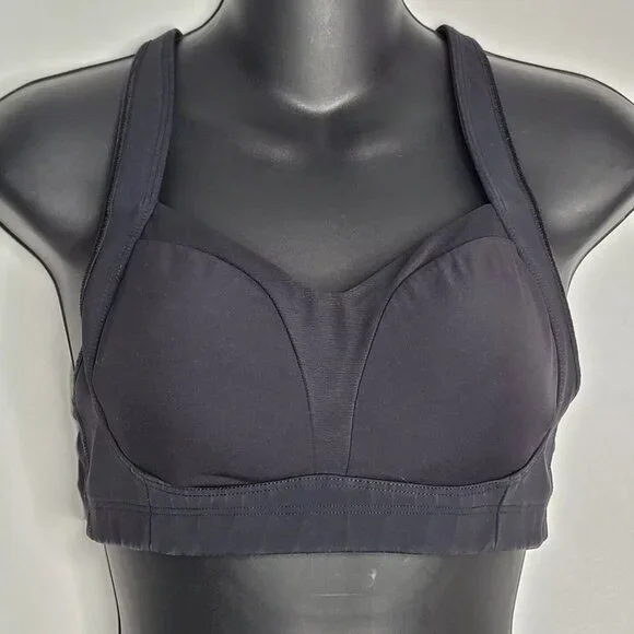2 Lululemon Womens High Impact Sport Bras Lot 34C Wireless Athletic 106259